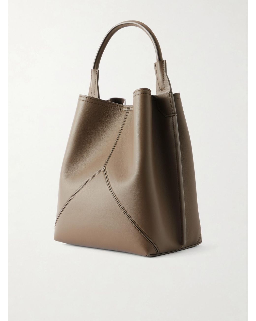 Victoria Beckham Natural The Victoria Bucket Leather Shoulder Bag
