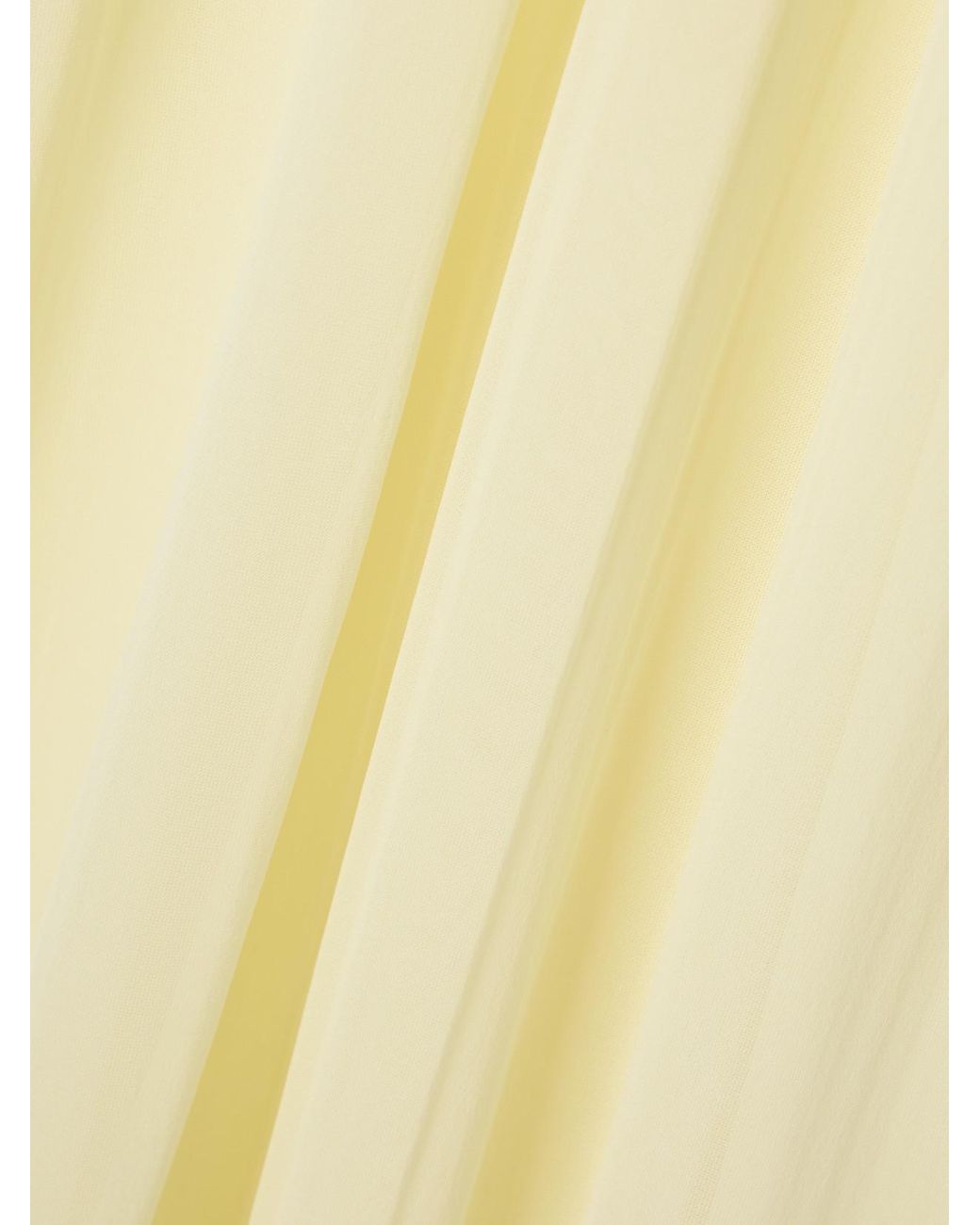 Alaïa Yellow Pleated Georgette Peplum Balloon Pants