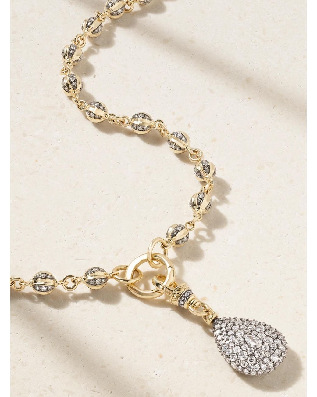 Lucy Delius Natural 14-Karat Diamond Necklace