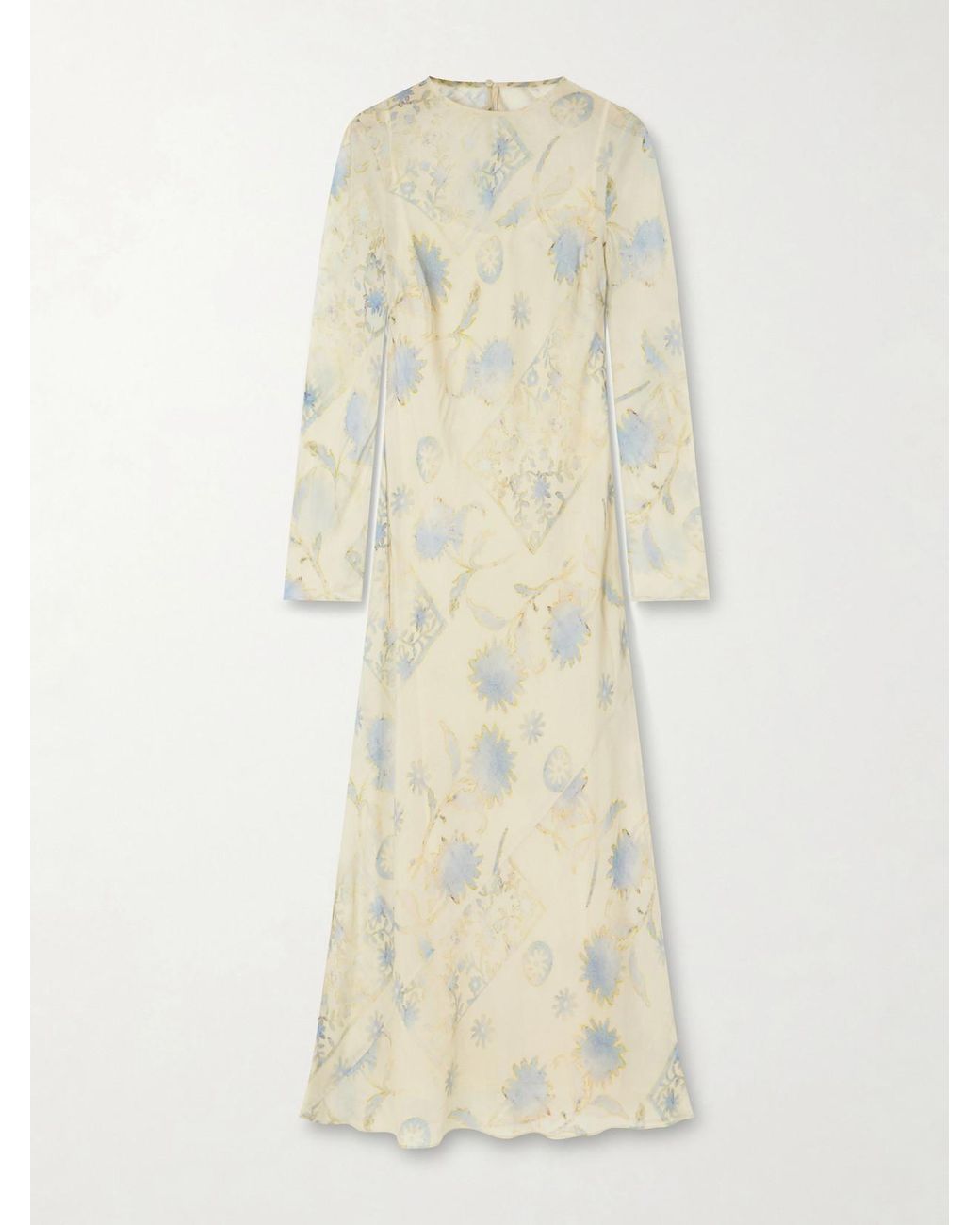 Sir Natural Cecile Floral-Print Georgette Maxi Dress