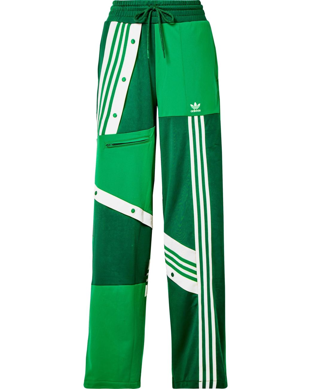 adidas Originals Daniëlle Cathari Snap-embellished Patchwork Jersey Track  Pants in Green | Lyst Canada