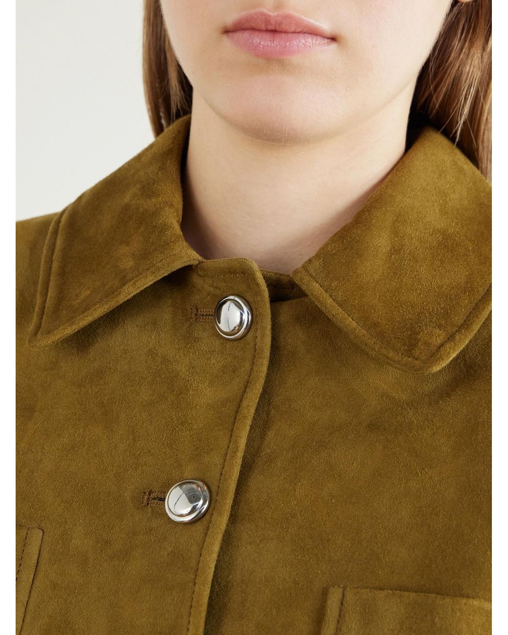Altuzarra Green Astley Suede Jacket