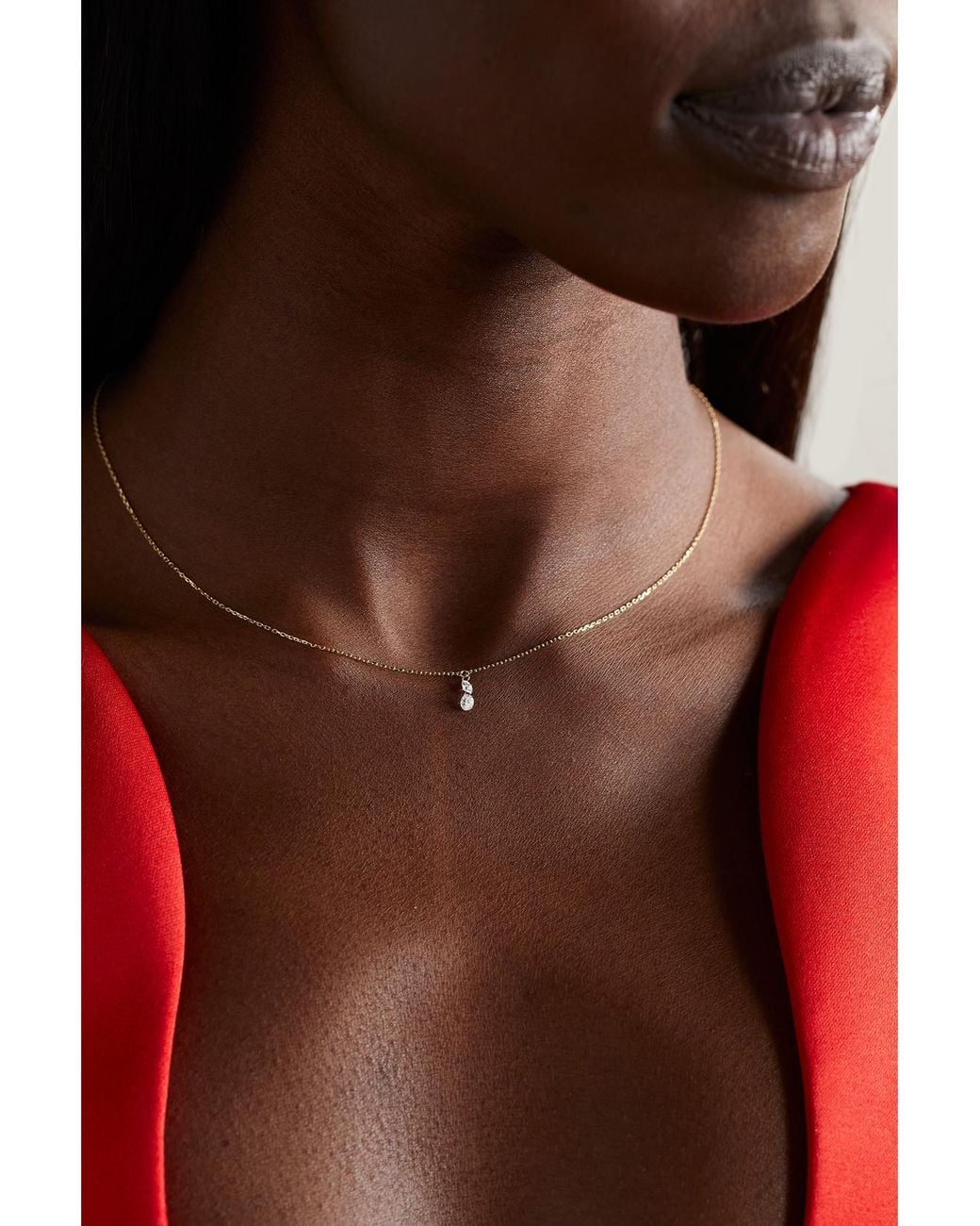 Mizuki Natural 14-Karat Diamond Necklace