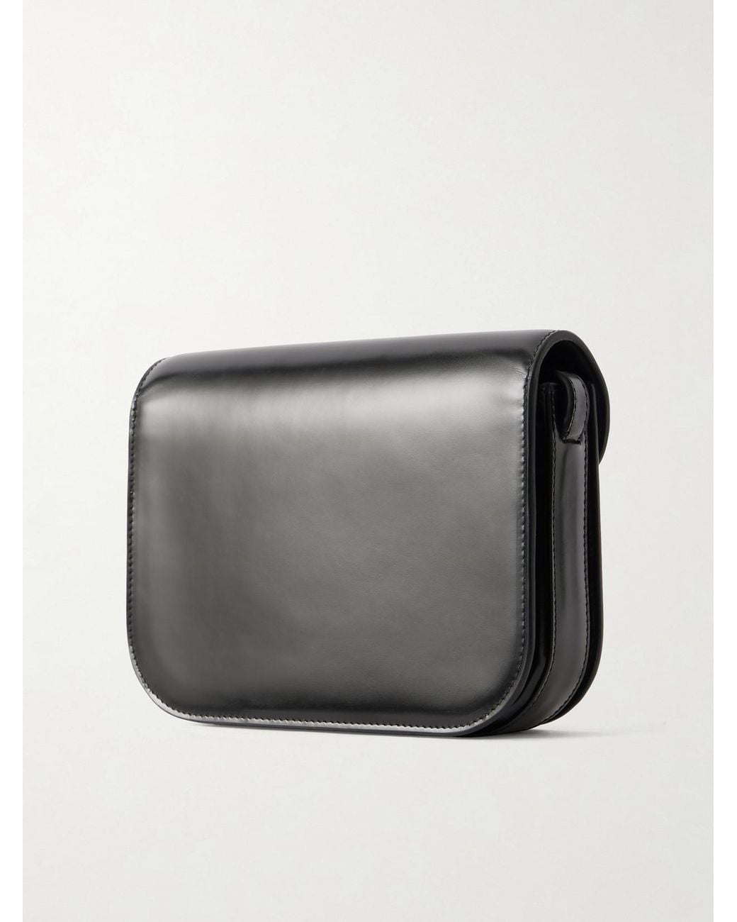 Calvin Klein Black Tilla Small Leather Shoulder Bag
