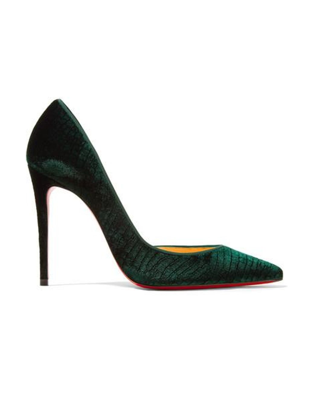 Emerald green louboutins sale