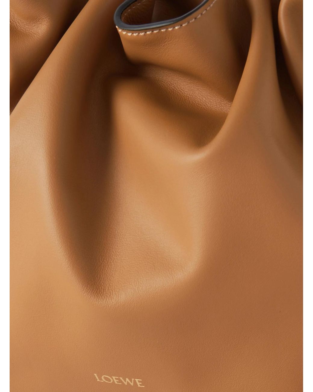 Loewe Brown Flamenco Leather Clutch