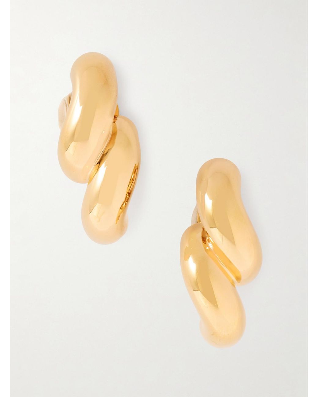 Alaïa Metallic Tone Clip Earrings