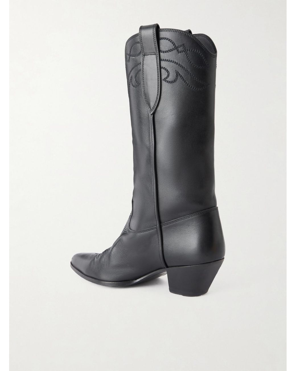Nili Lotan Black Towns Leather Boots