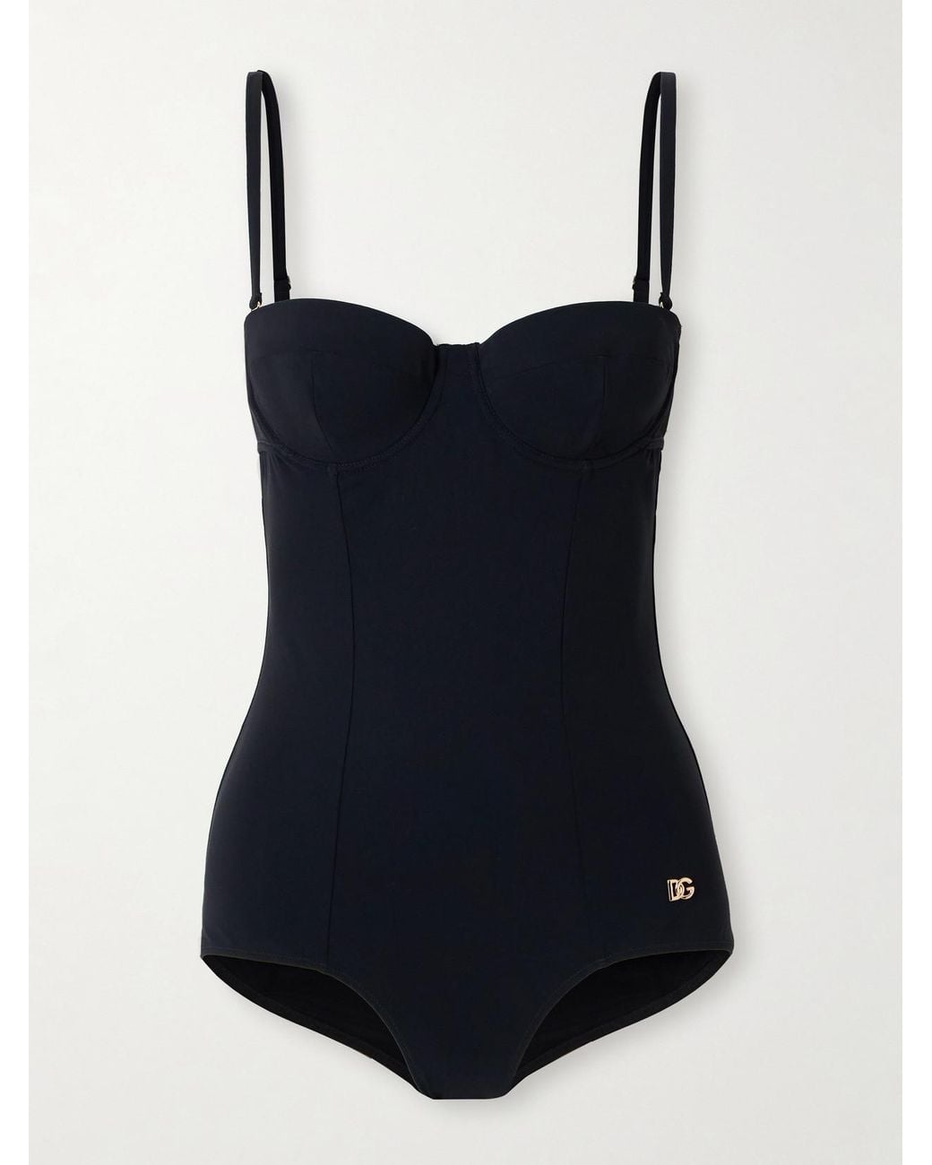 Dolce & Gabbana Blue Cutout Underwired Swimsuit