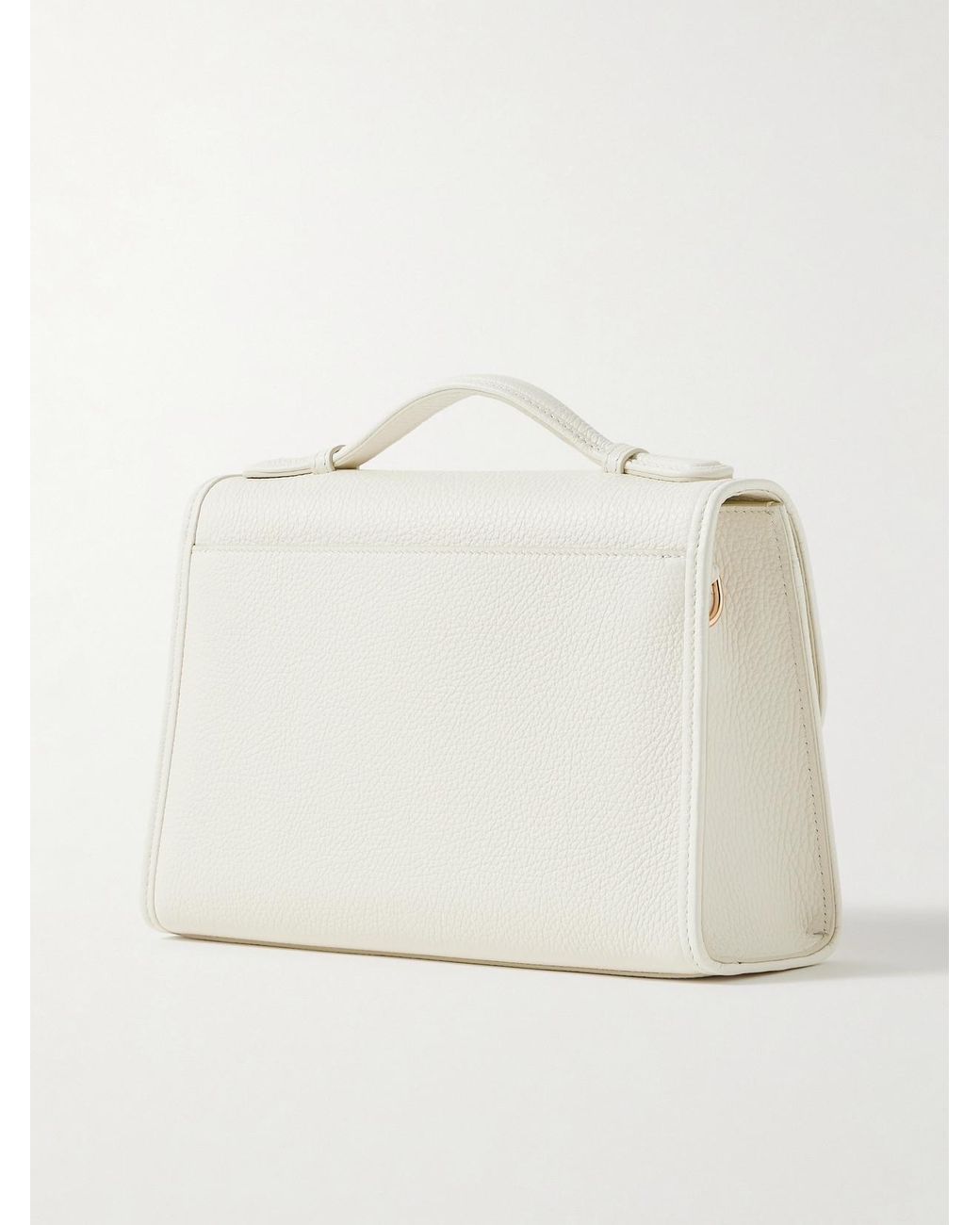 Gabriela Hearst Natural Leonora Medium Textured-Leather Shoulder Bag