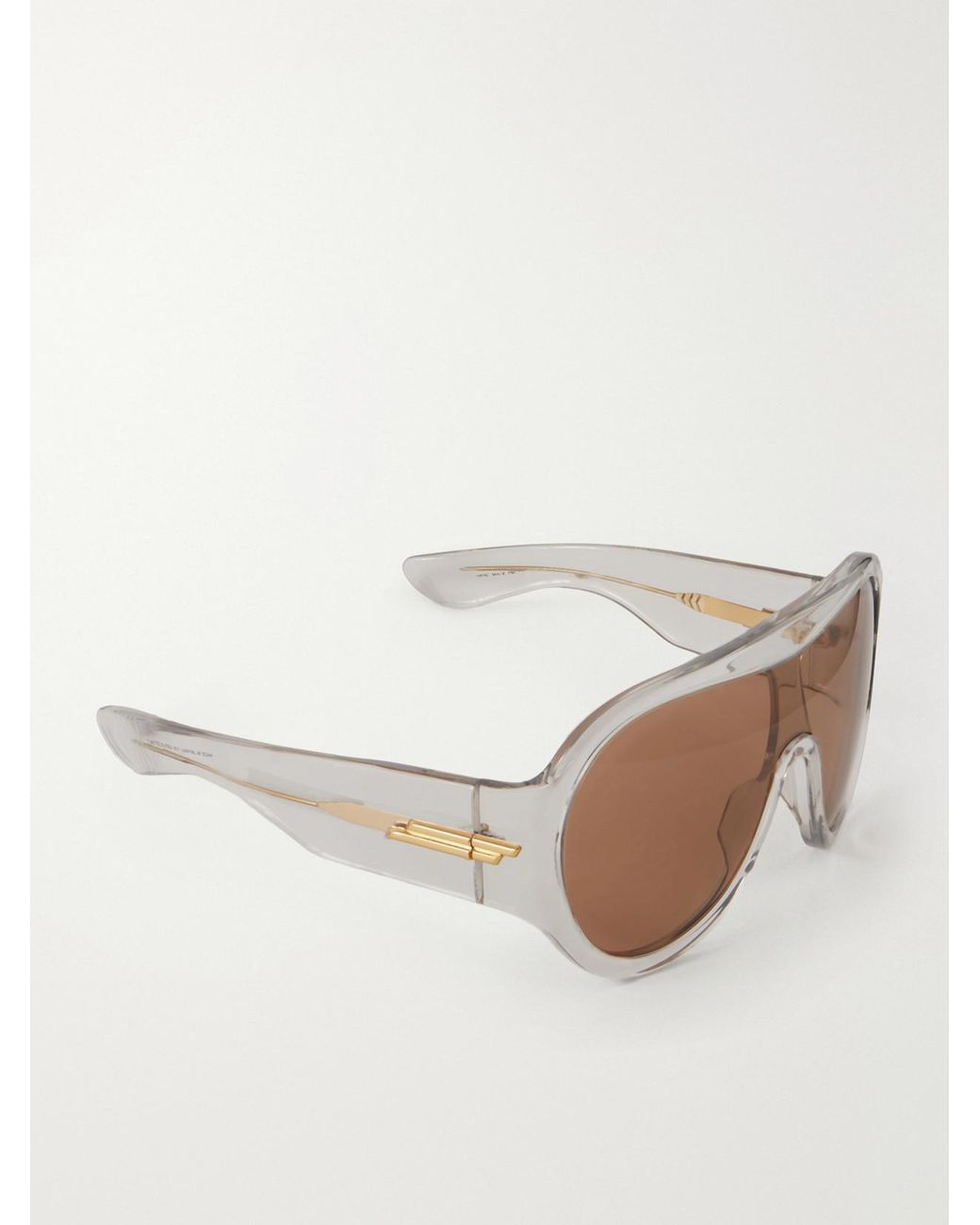 Bottega Veneta Natural Shield Aviator-Style Sunglasses