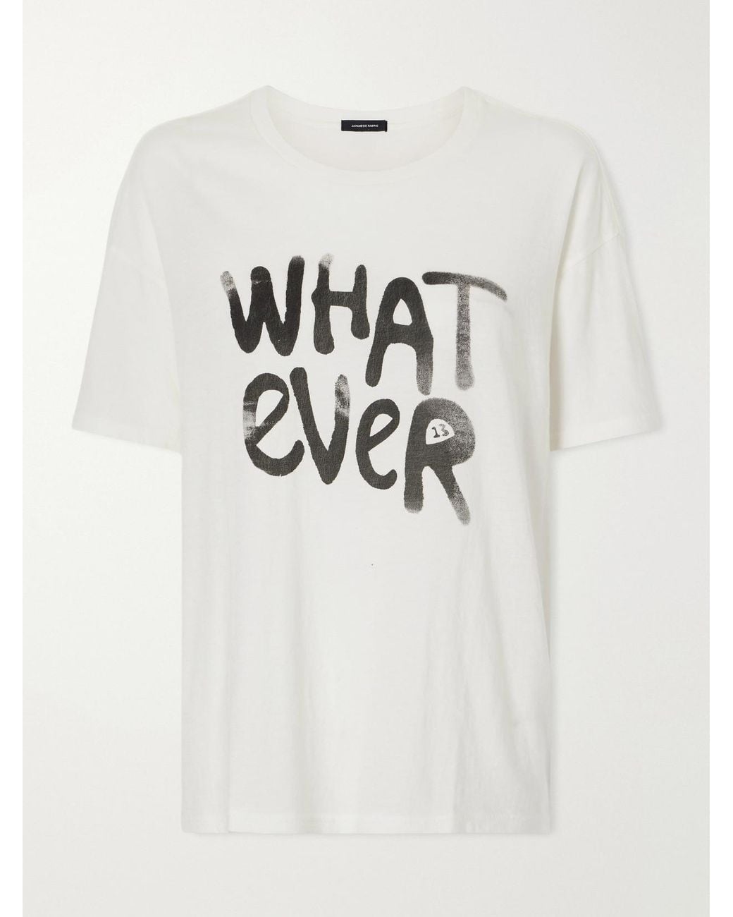 R13 Natural Whatever 13 Printed Cotton And Cashmere-Blend Jersey T-Shirt