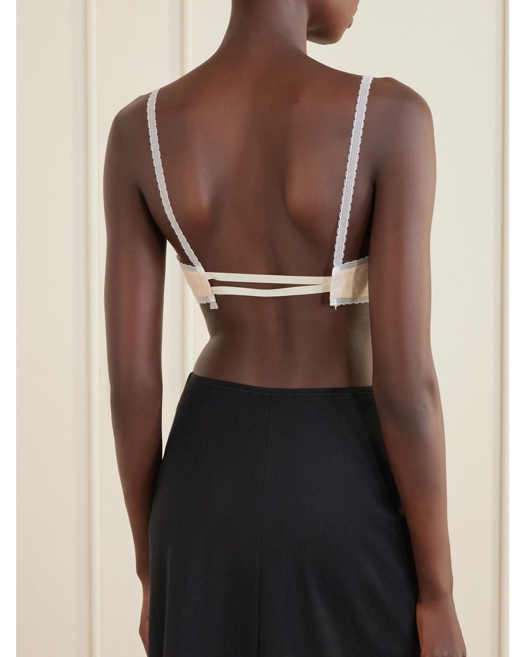 Colleen Allen Natural Tulle Bralette