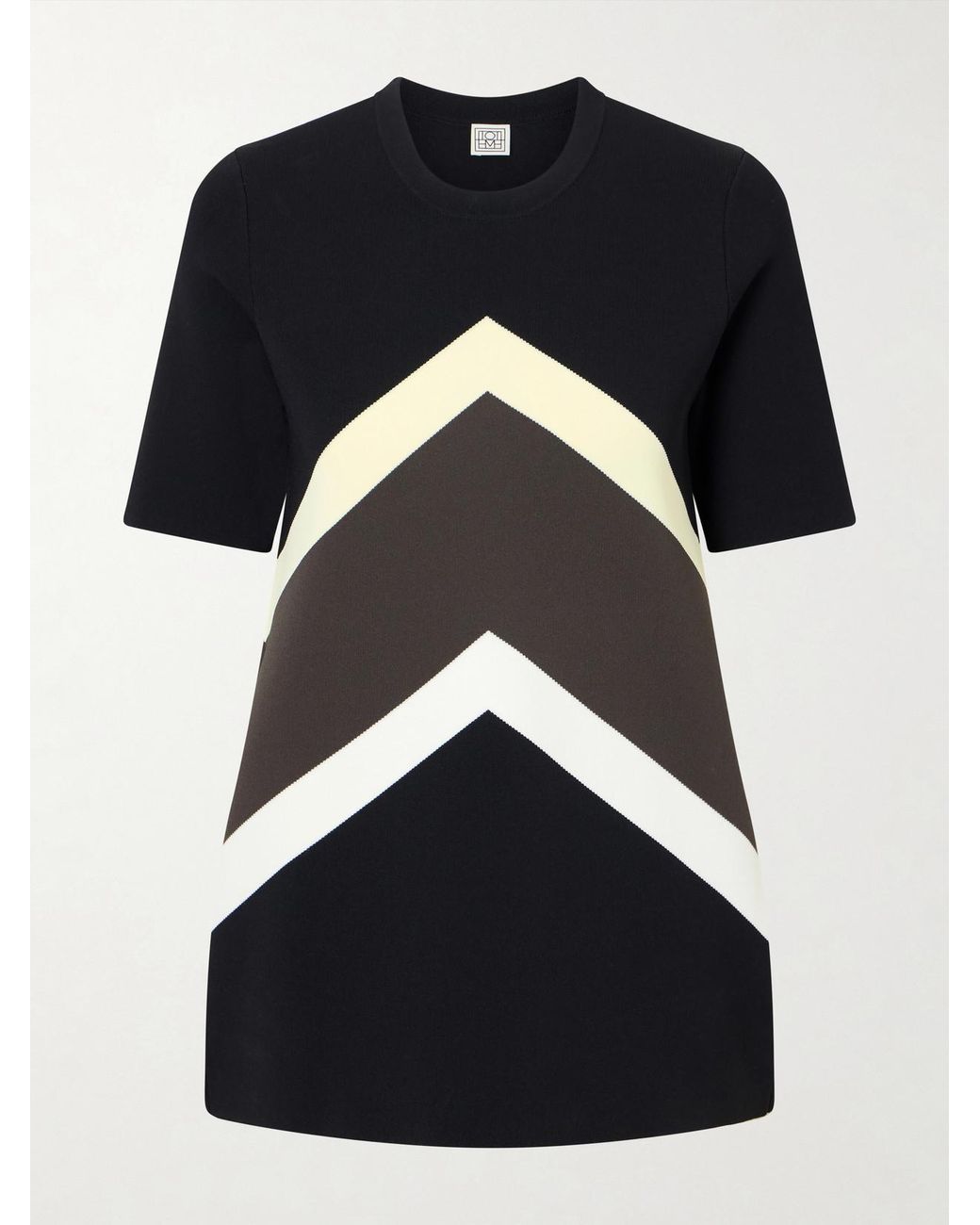 Totême Blue Striped Jersey T-Shirt