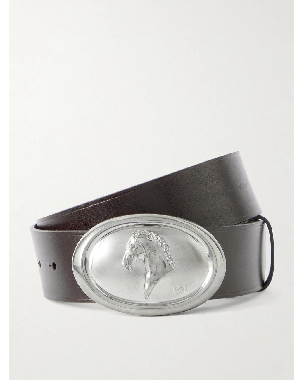 Twp Metallic Buckle Bunny Leather Belt