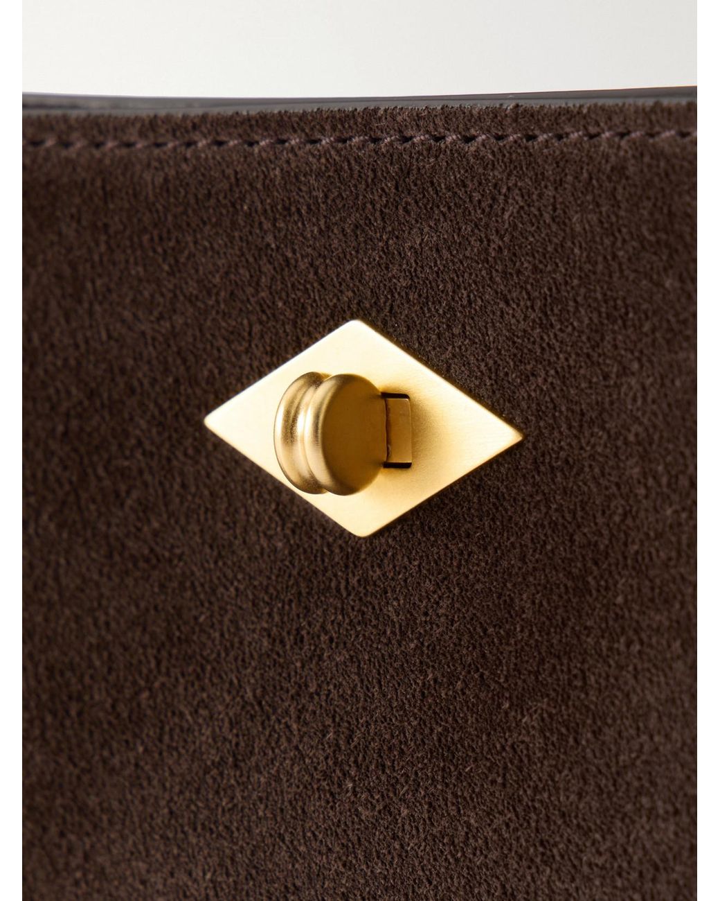 Metier Brown Ease Suede Clutch