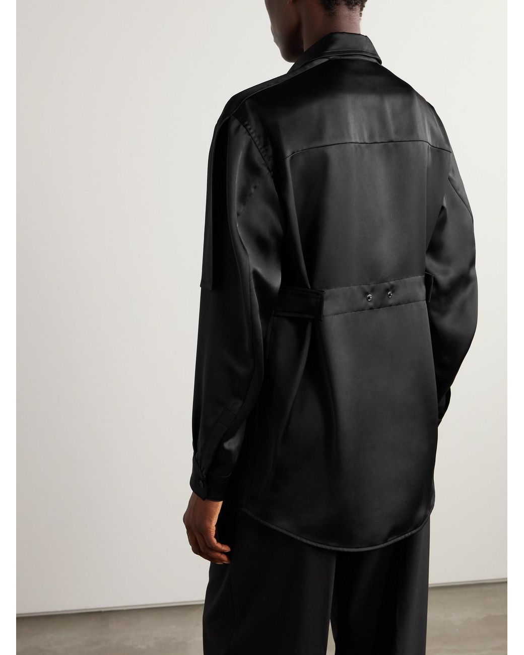 Moncler Genius Black Edward Enninful Satin Shirt