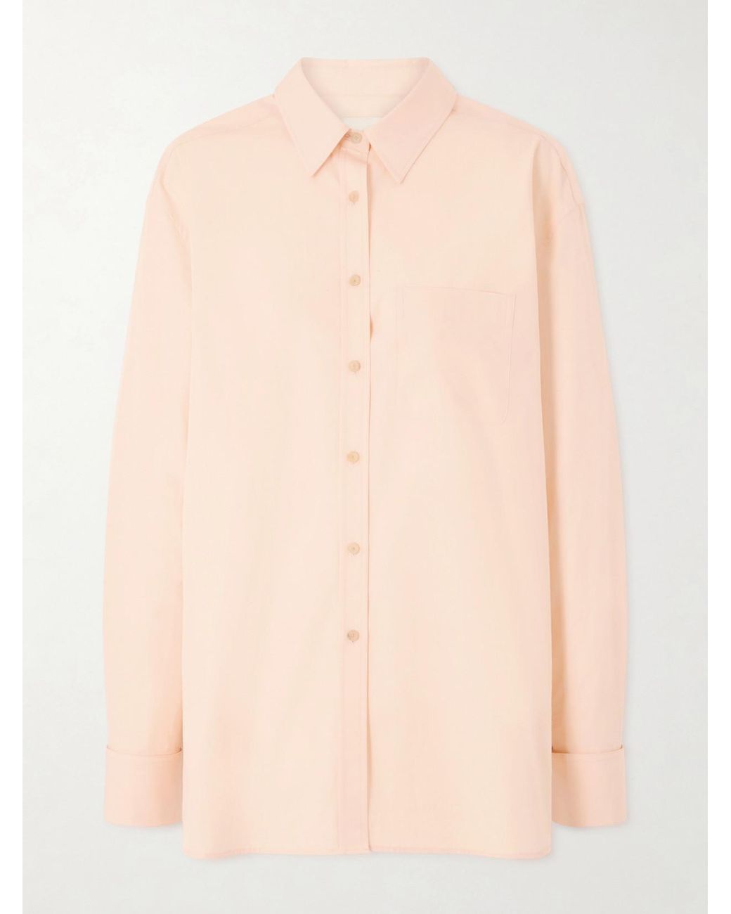 Khaite Natural Newton Cotton-Poplin Shirt