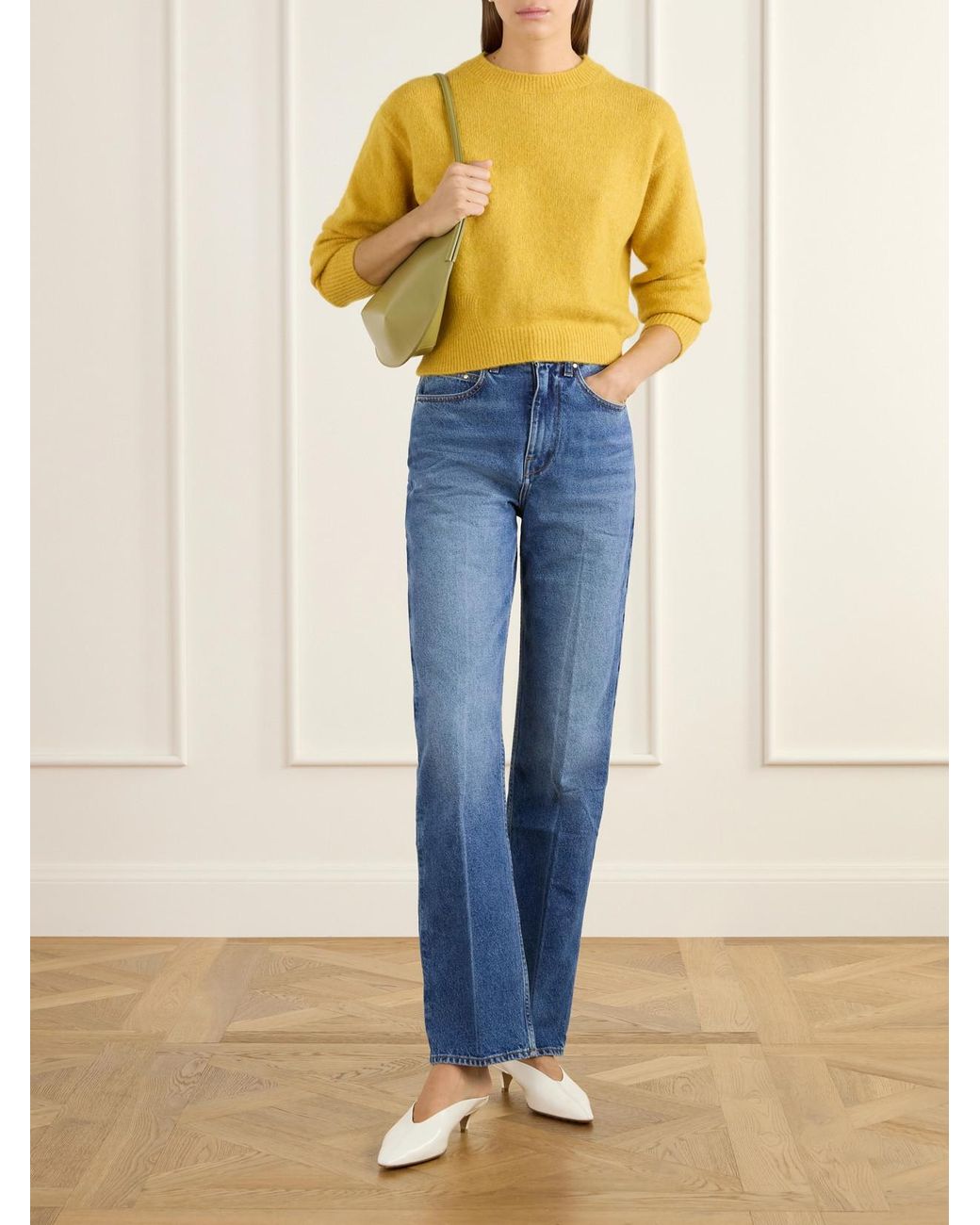 OSSOU Yellow Ada Knitted Sweater