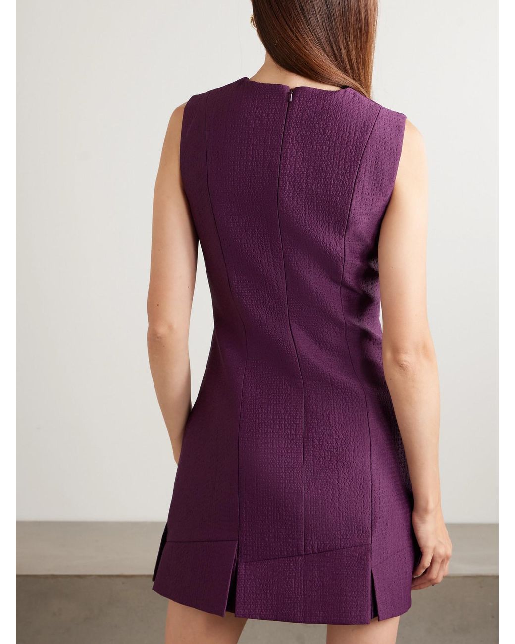knee length dresses for ladies Sidnie Ivory Cotton Boucle Strapless Mini Dress main image 1