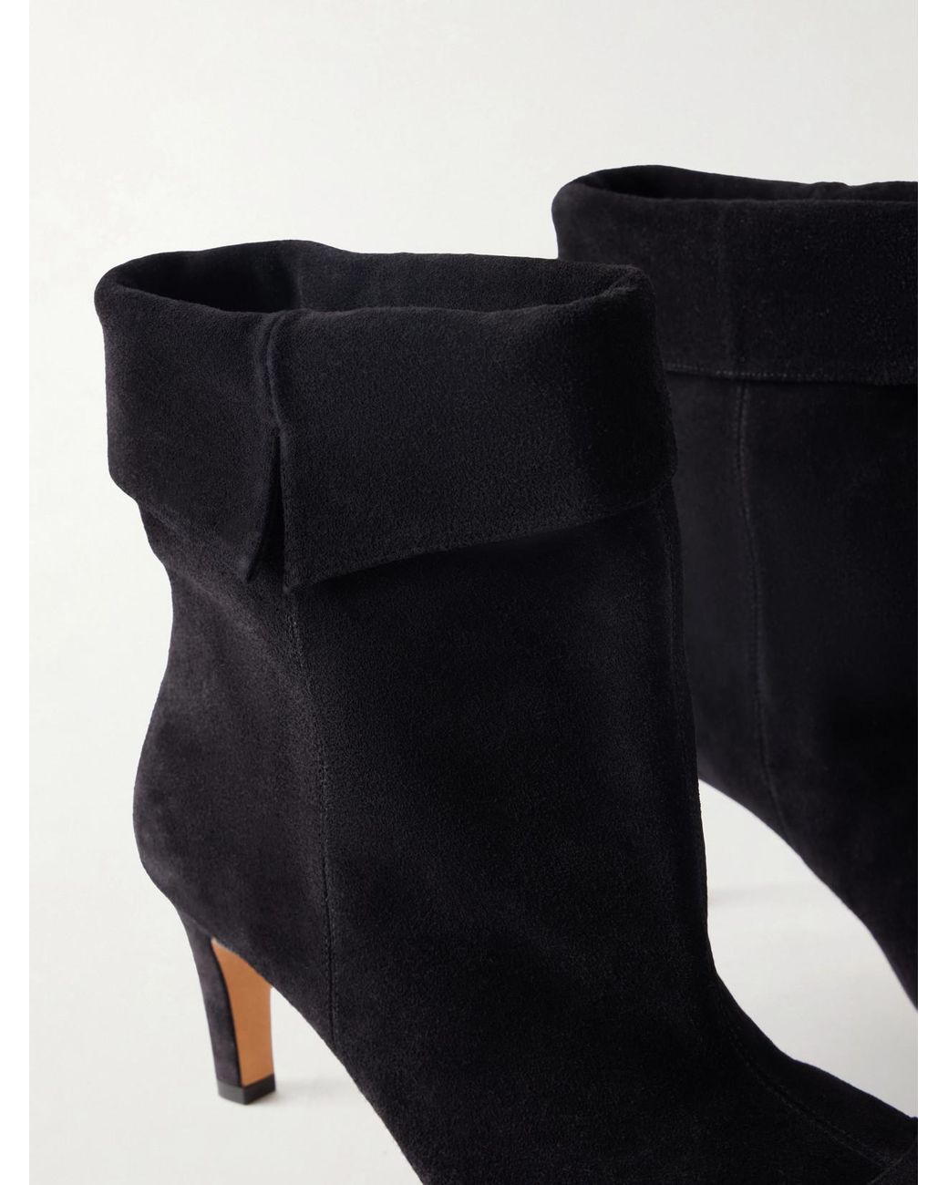 Isabel Marant Black Eldra Suede Ankle Boots