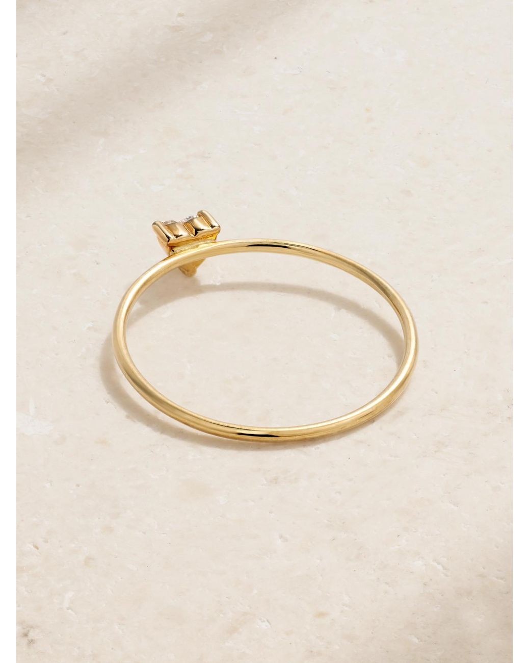 Jennifer Meyer Natural 18-Karat Diamond Ring