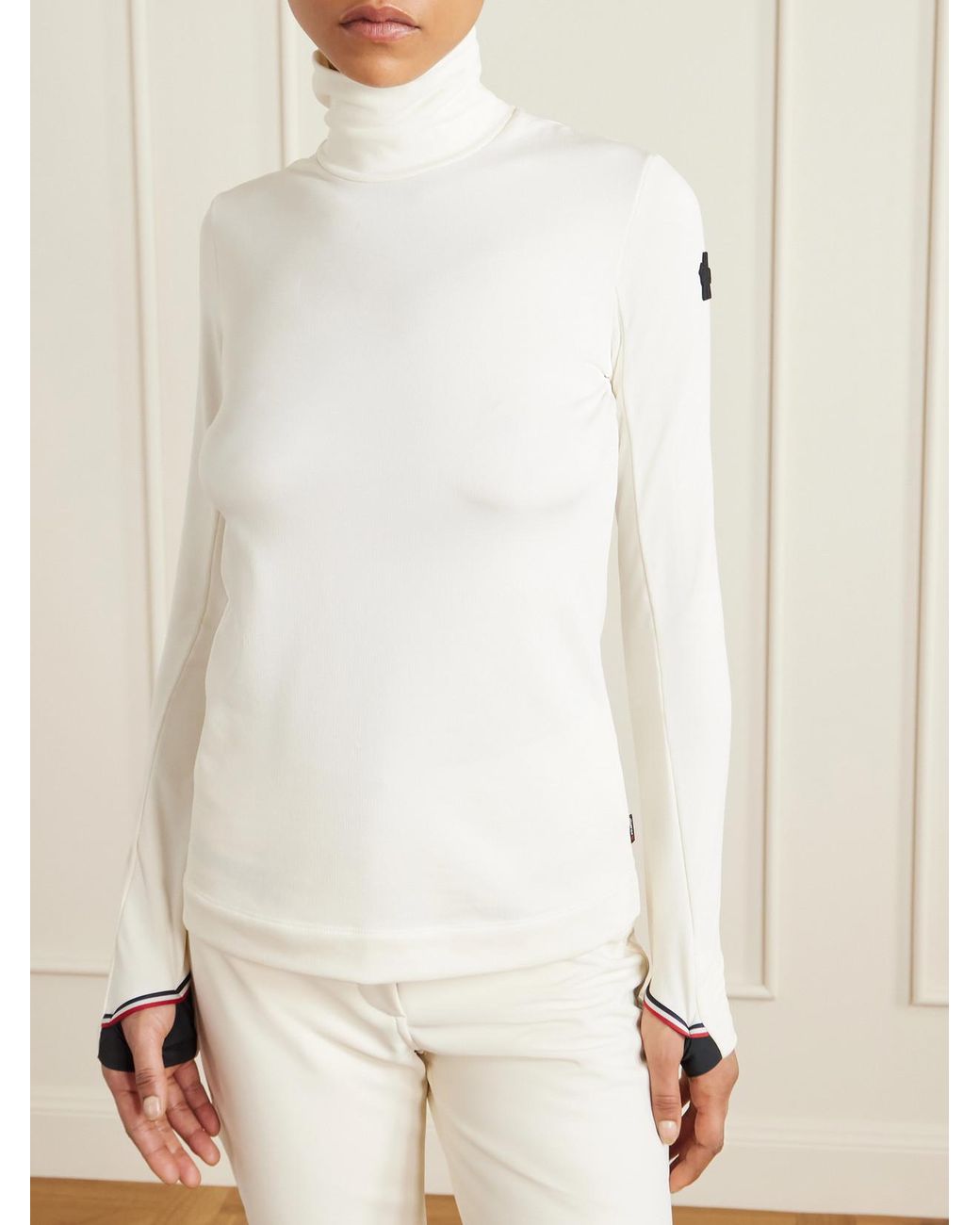 Moncler White Jersey Base Layer