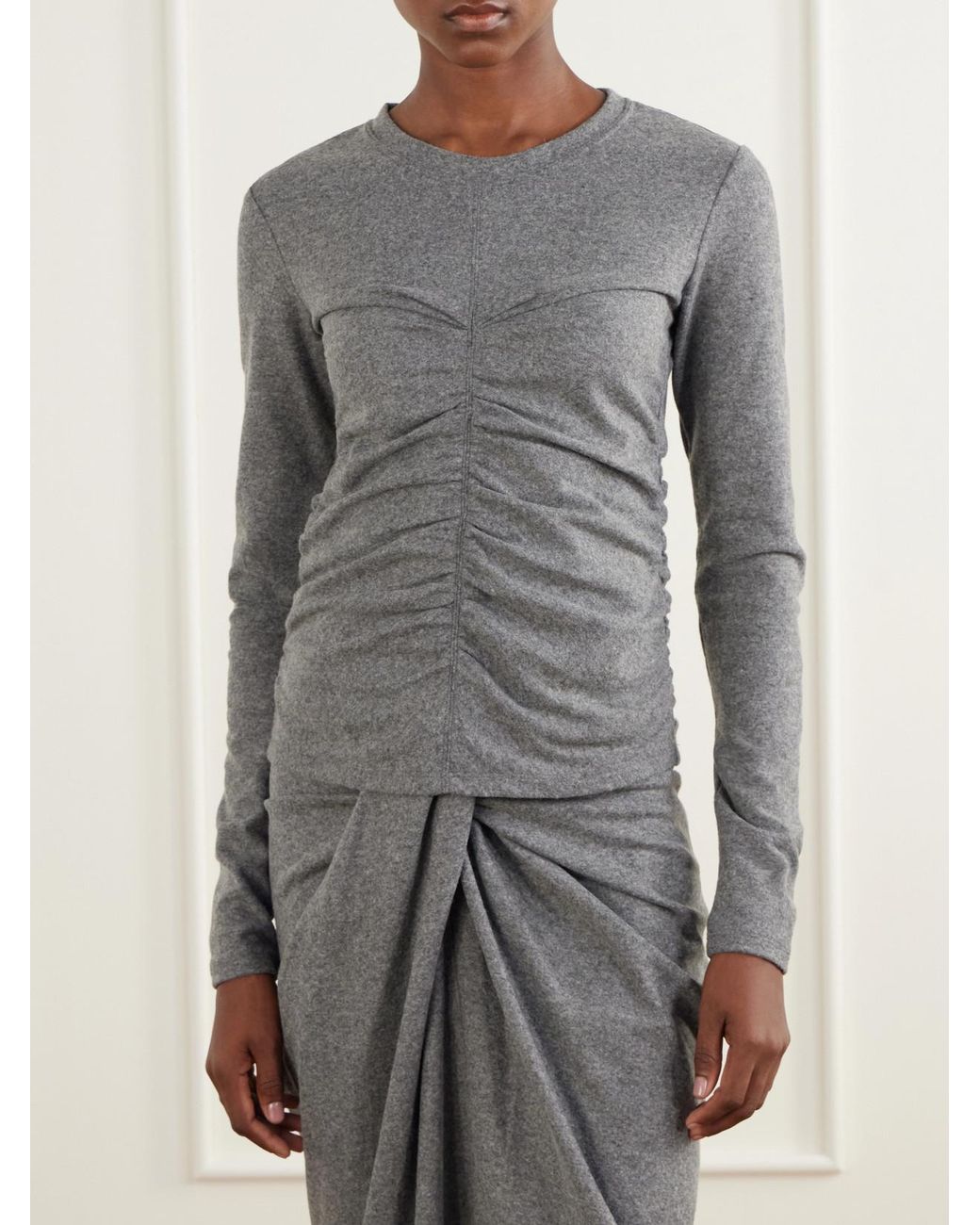 Isabel Marant Gray Delesa Stretch Top