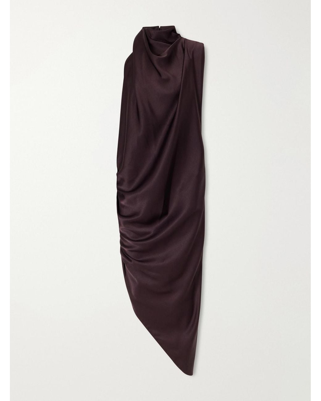 Johanna Ortiz Blue Narrative Weaving Draped Satin Top