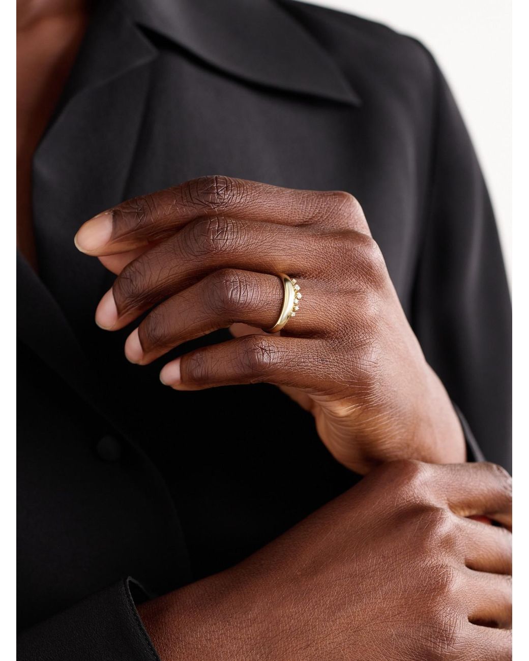 Mizuki Natural 14-Karat Diamond Ring