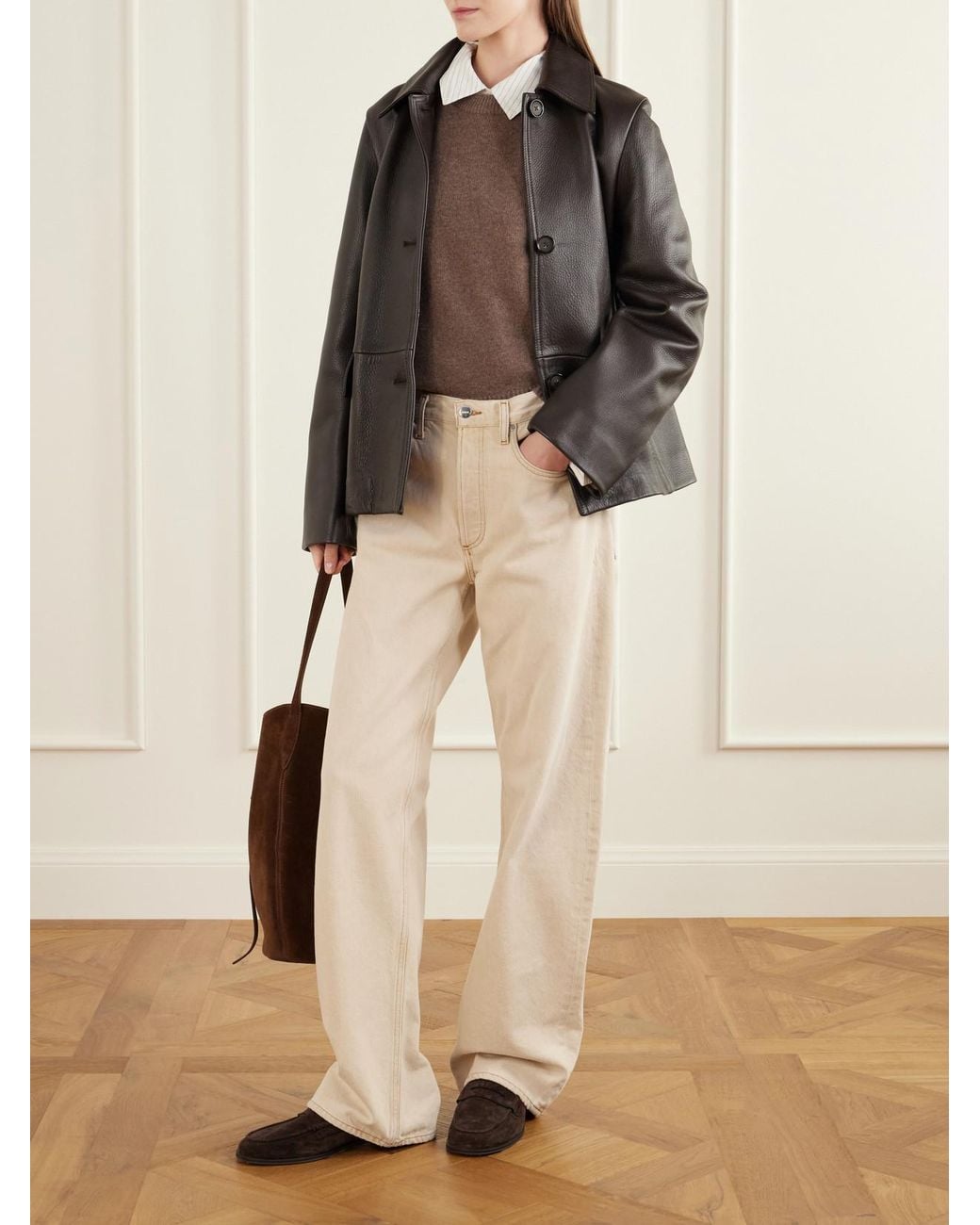 James Perse Brown Cashmere Sweater