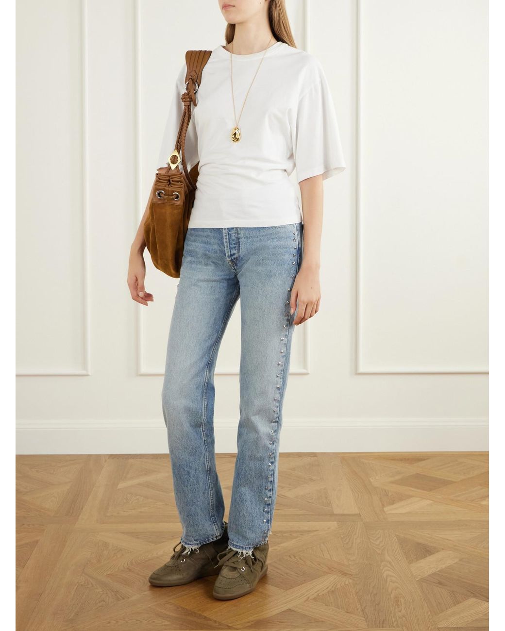 Isabel Marant Green Bobby Suede Wedge Sneakers