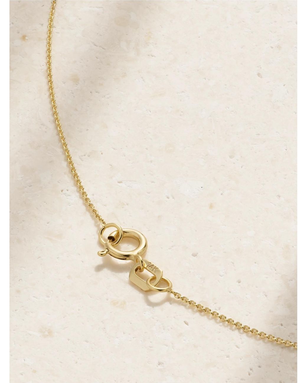 STONE AND STRAND Natural Beekman Birthstone 14-Karat Multi-Stone Necklace