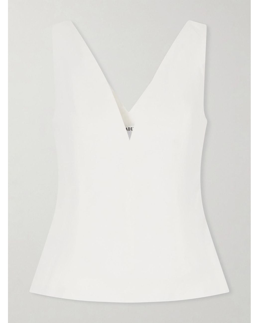 BERNADETTE White Cotton-Blend Blouse