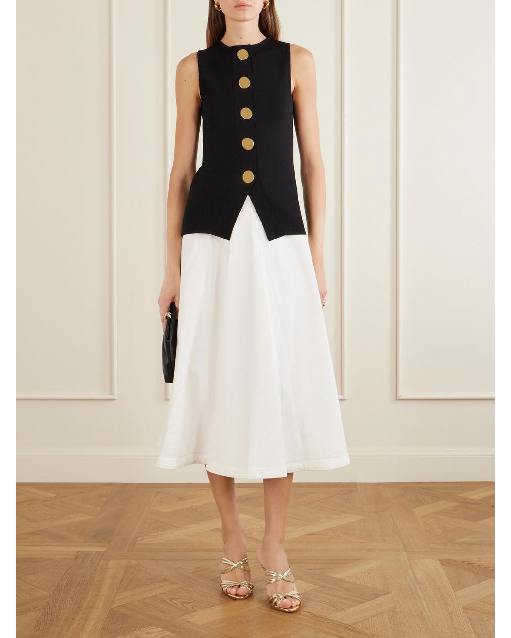 Altuzarra Black Harper Knitted Top