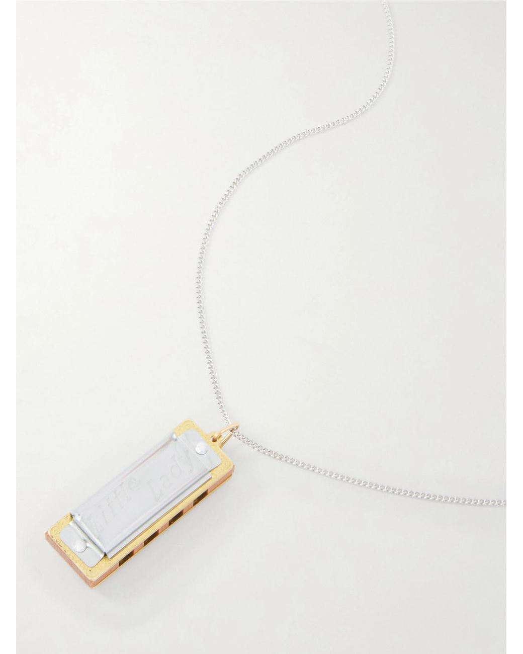 Lemaire White Harmonica Necklace