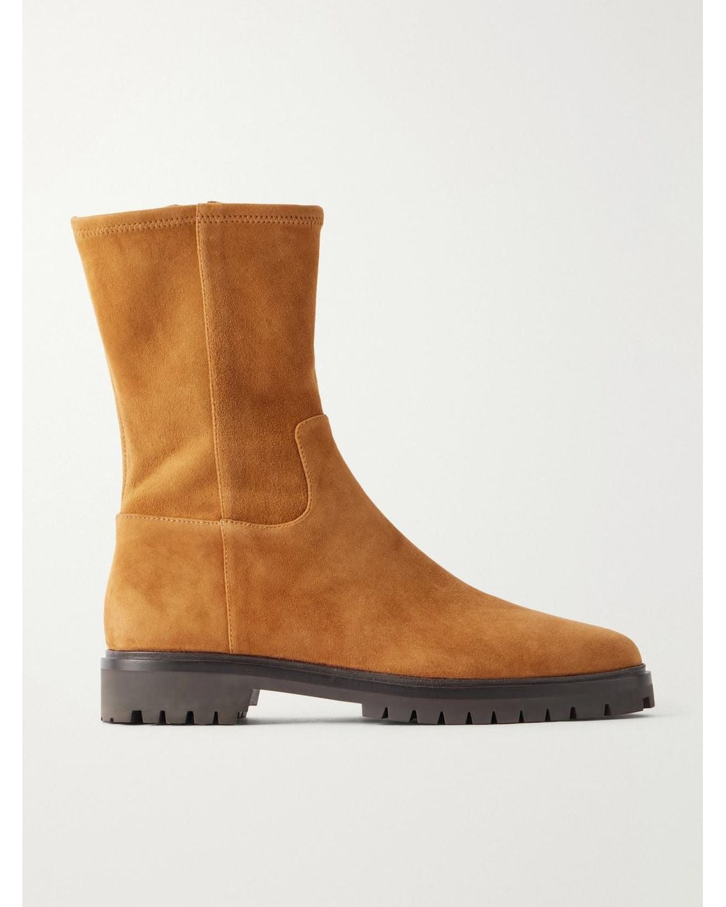 Loeffler Randall Brown Danny Suede Ankle Boots