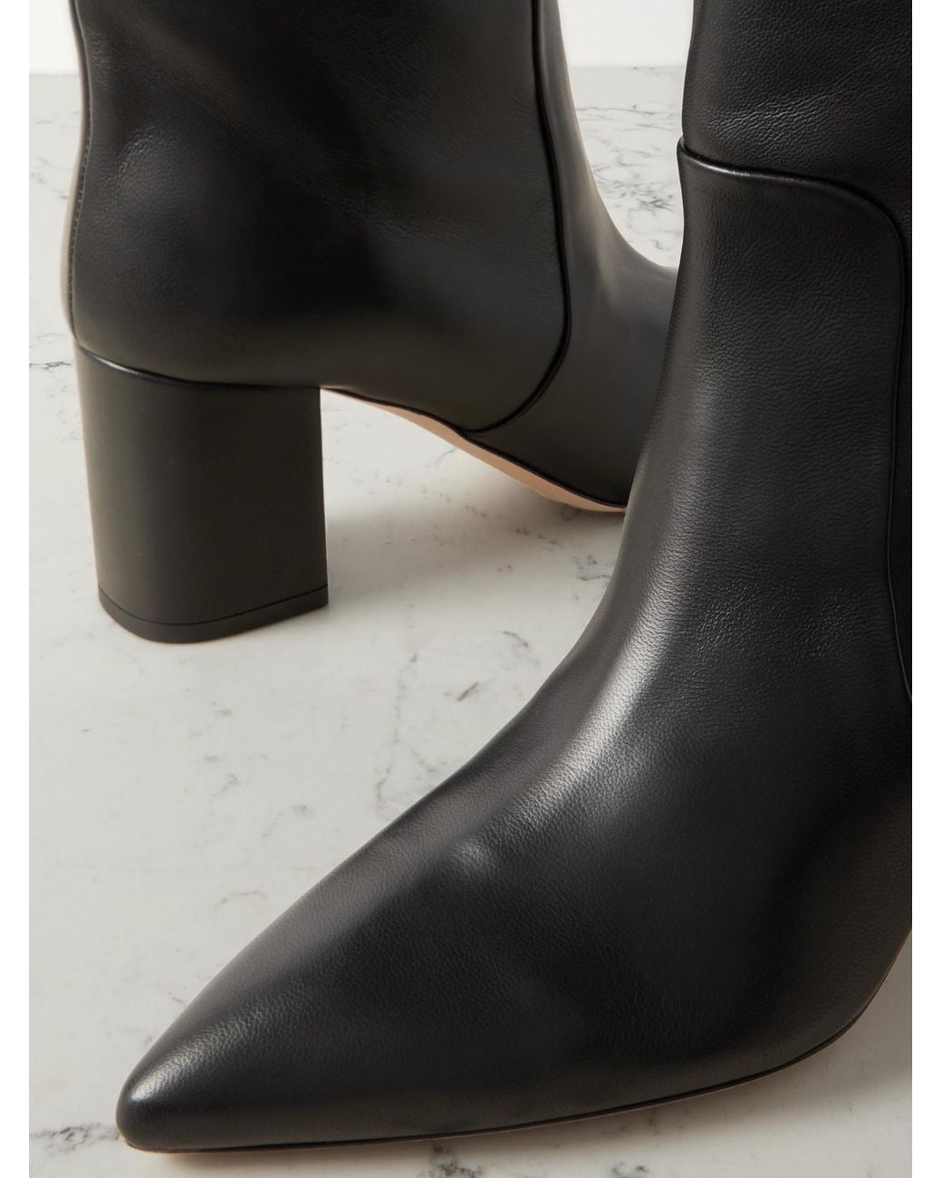 Paris Texas Black Anja 70 Leather Knee Boot