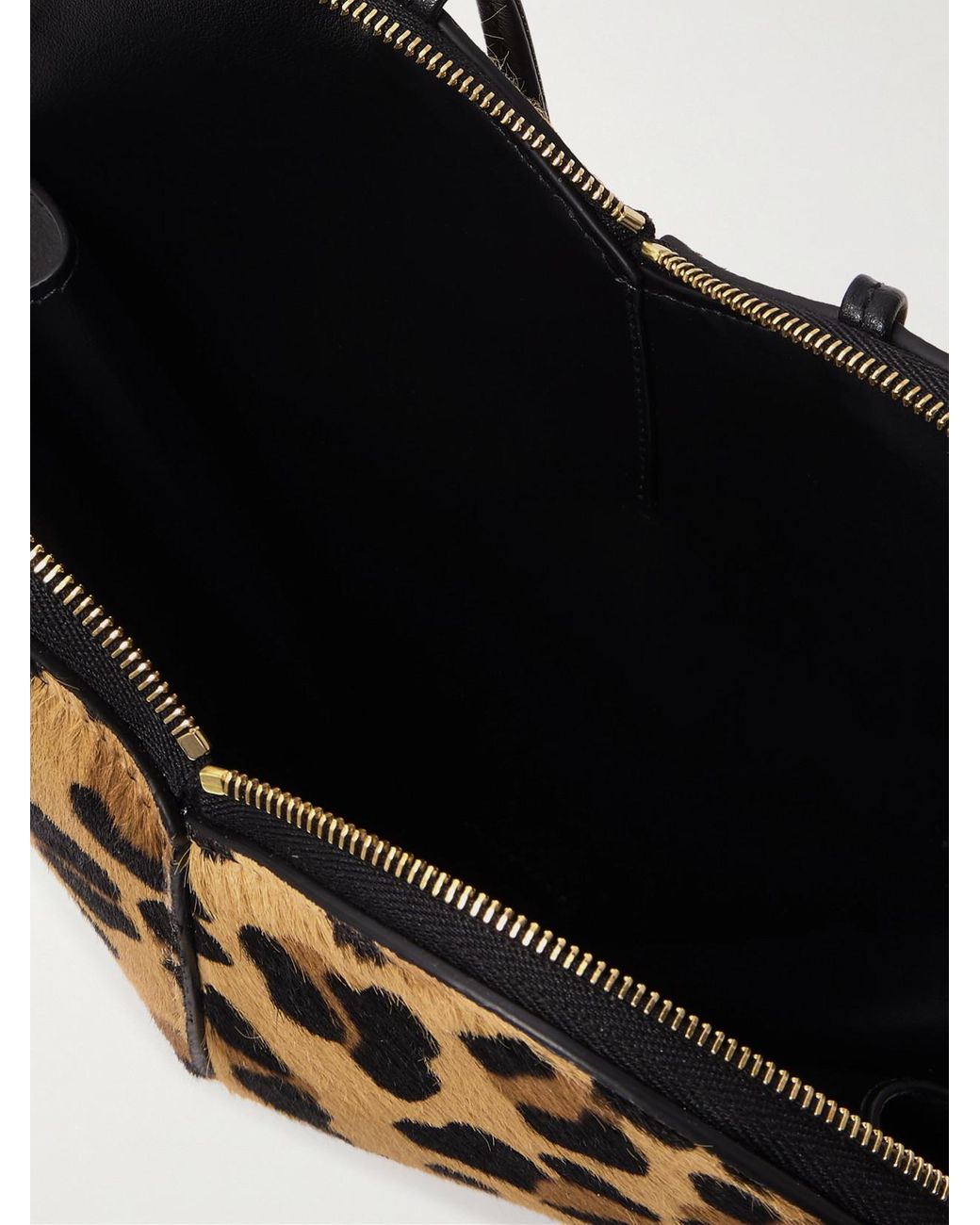 Alaïa White Le Coeur Leopard-Print Leather-Trimmed Calf Hair Shoulder Bag