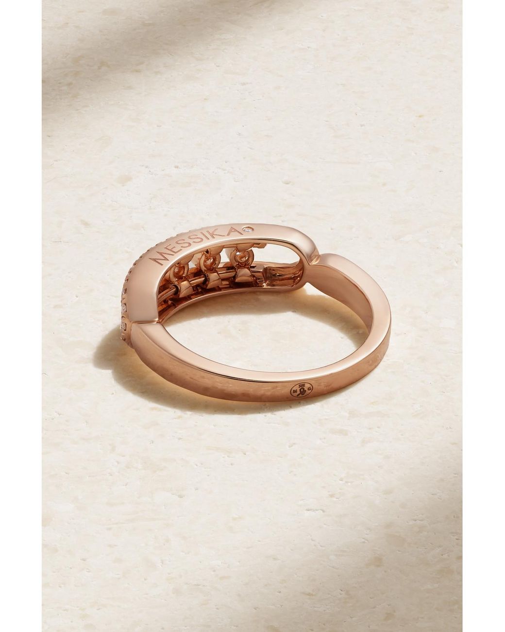 Messika Natural Baby Move 18-Karat Rose Diamond Ring