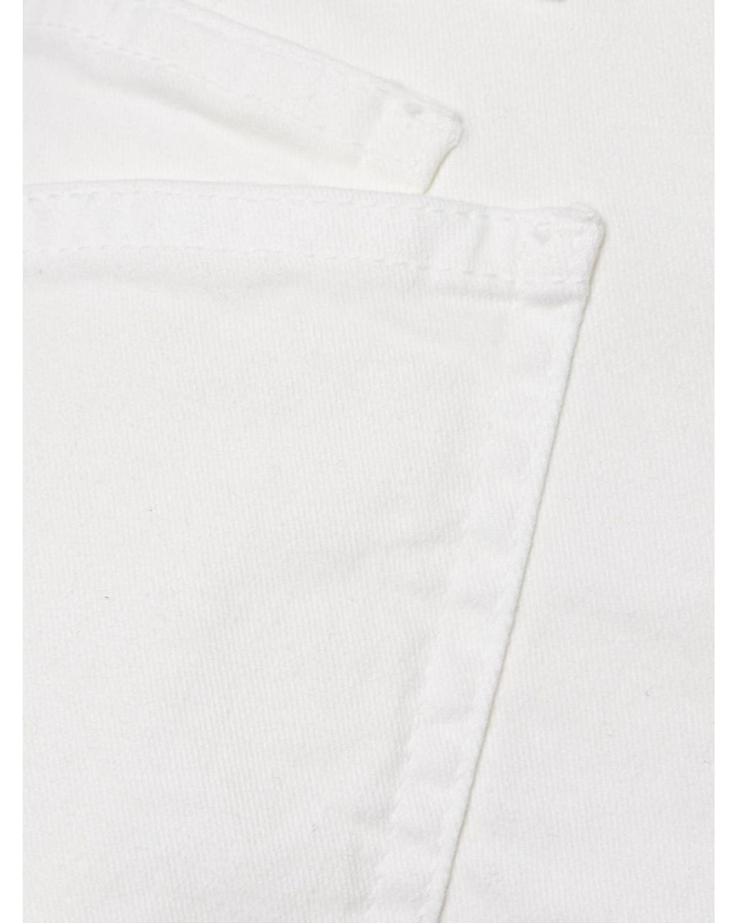 Nili Lotan White Shon Cotton-Blend Twill Tapered Pants