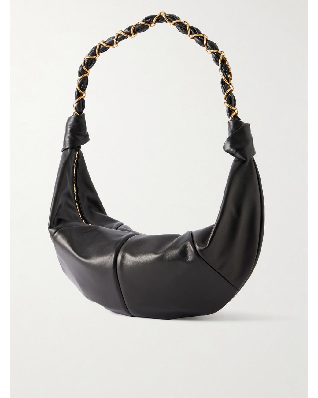 Saint Laurent Black Amalia Small Leather Shoulder Bag