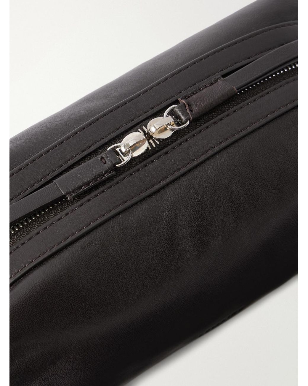 Lemaire Black Care Small Leather Shoulder Bag