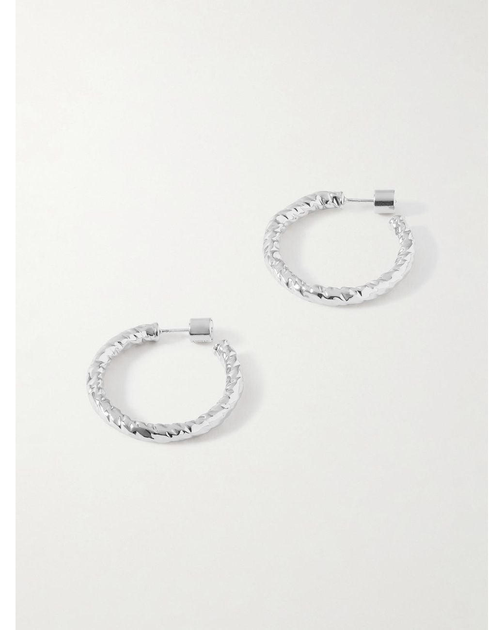 Jennifer Fisher Natural Hailey Mini-Plated Hoop Earrings