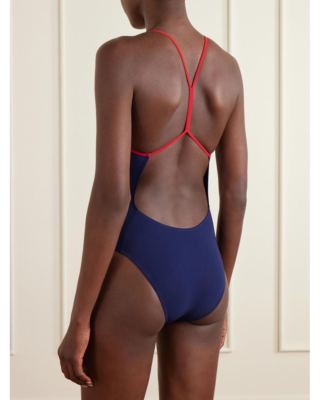 Lido Blue Racerback Stretch Swimsuit