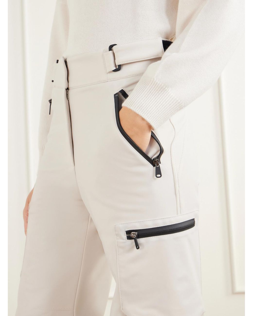 Brunello Cucinelli White Padded Shell Ski Pants