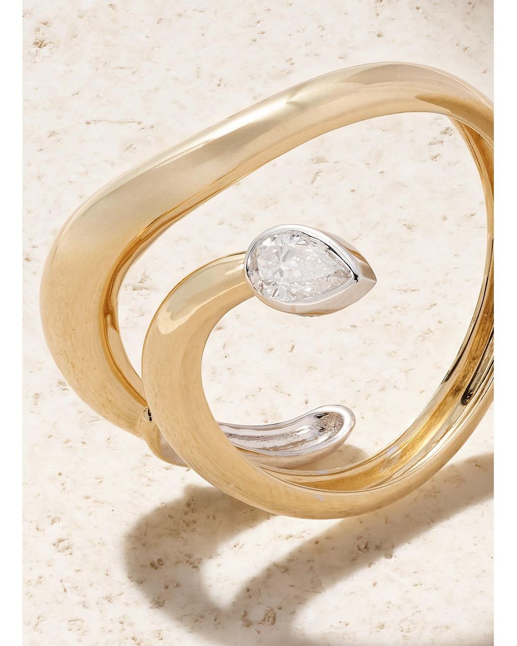 L'Atelier Nawbar Natural Boa Small 18-Karat Diamond Ring