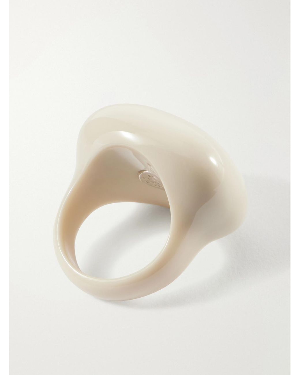 Camille Surault White Blowblow Resin Ring