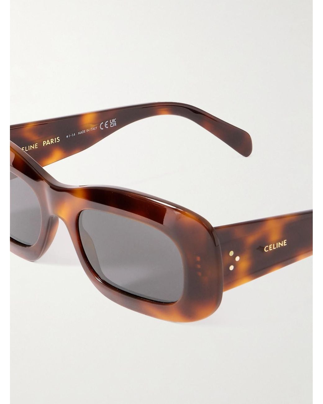 Céline Multicolor Square-Frame Acetate Sunglasses