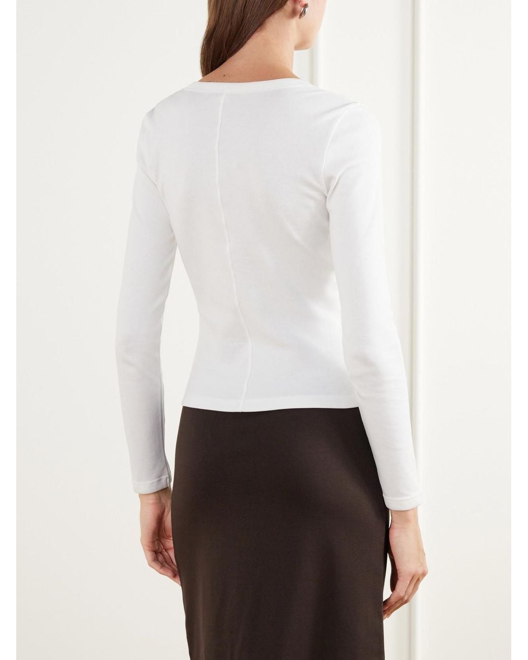 Flore Flore White Iman Organic Cotton-Jersey T-Shirt